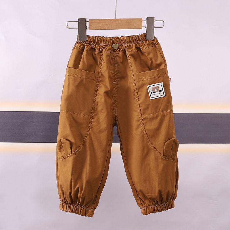 

Рабочие брюки для девочек, летние, тонкий дизайн, новые мужские повседневные брюки для младенцев, брюки с защитой от комаров и кондиционером 110