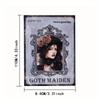 30-Piece Vintage Gothic Girl Sticker Set - Retro DIY Collages, Scrapbooks, Planners & Journals -Diverse Character Artistic Decor