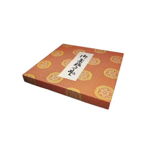 Vermilion Synthetic Silk Tea Ceremony Fukusa (Fukusa) - Comes in a Paper Box. Available at Tokumasu Tea Ceremony Utensil Specialty Store.