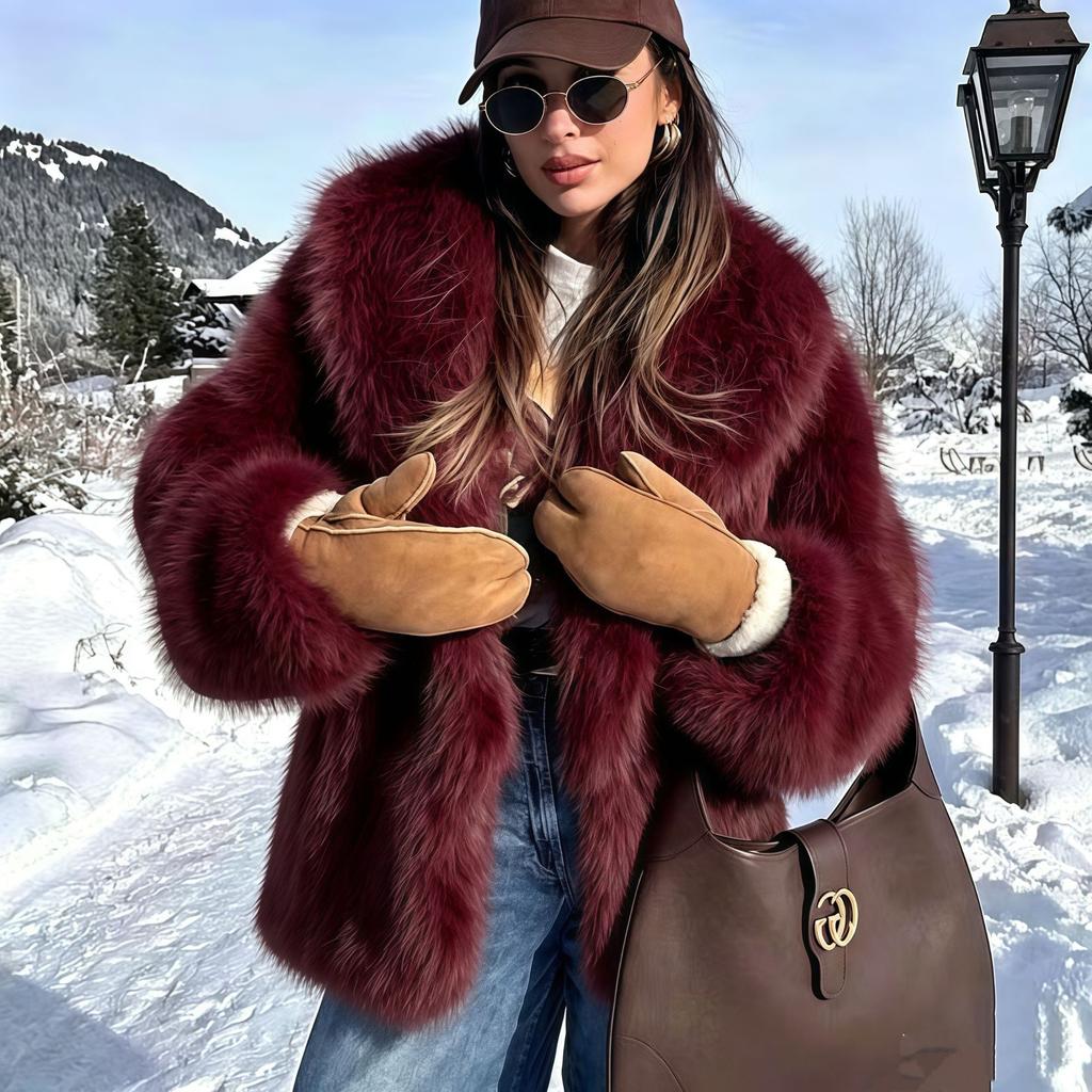 Autumn and winter new imitation fur coat thickened artificial environmental protection fox fur coat manufacturer