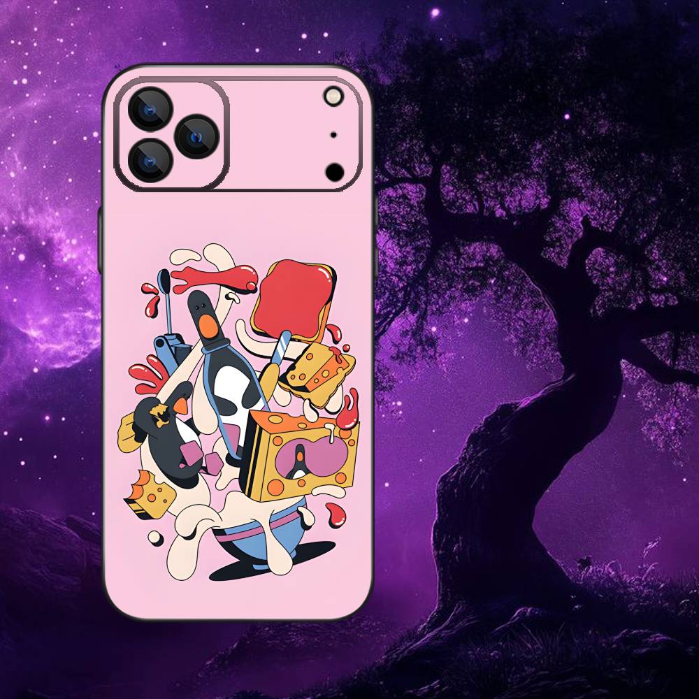 

F-Feathers McGraw Phone Case For iPhone 17,16,15,14,13,12,11,Pro Max,XSX,,XR,SE,Mini,8,7,Soft Silicone Black Cover iPhone14ProMax