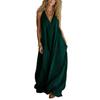 2026 Cross-border Amazon short-sleeved new women's clothing casual sleeveless loose pocket vest long dress