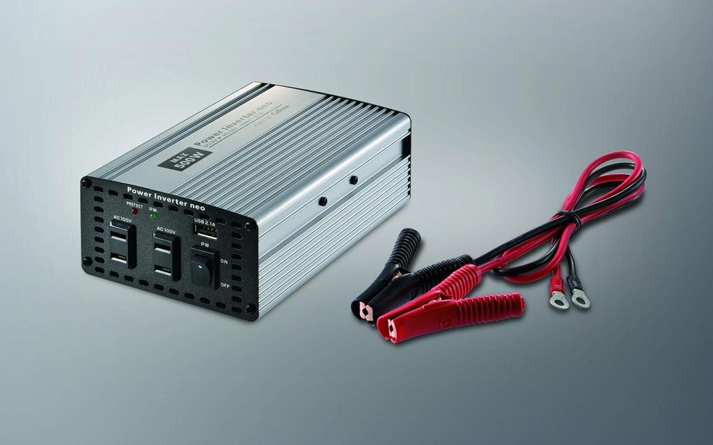CELLSTAR Compact Inverter AC100V Rated Output 400W Maximum Output 500W USB5V Rated Output Maximum Output DC12V Only CELLSTAR PI-500/12 / 2.1A / 2.4A