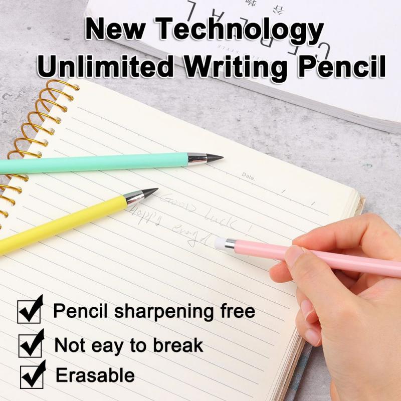 New Infinity Pencil Inkless Forever Pencil Reusable Everlasting Pencil for Writing Drawing Stationery Office Student School Gift