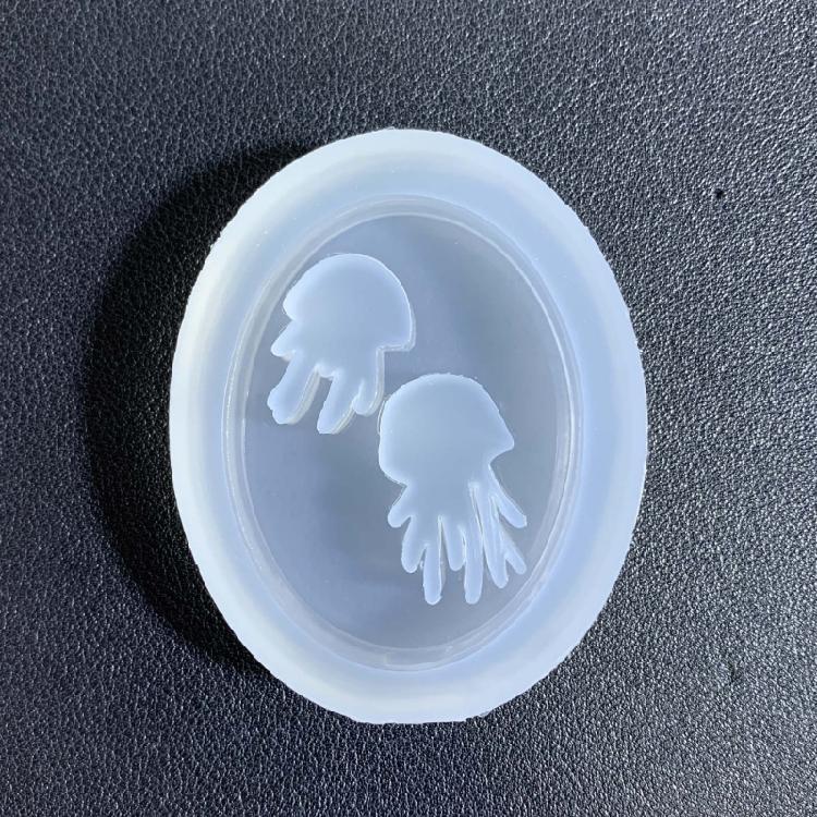 Mini medúza s tekutým pískem forma DIY forma na odlévání pryskyřice pro DIY klíčenku šperk