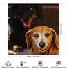 Vibrant Bathing Shower Curtain Adorable Dogs Print Bathroom Decoration Waterproof Fabric Home Accessories Modern Artistic Design