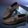 Casual shoes men's autumn new British soft-soled soft-faced low-top Doudou shoes Korean version trendy foot-fitting driving shoes