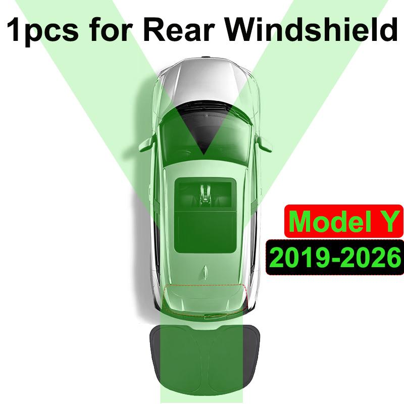 AABLU1 Car Sunshade for Tesla Model Y Juniper 2026 2025 2024 Sun Shade Cover Privacy Rear Window Shades Windowshield Protect Cover Set