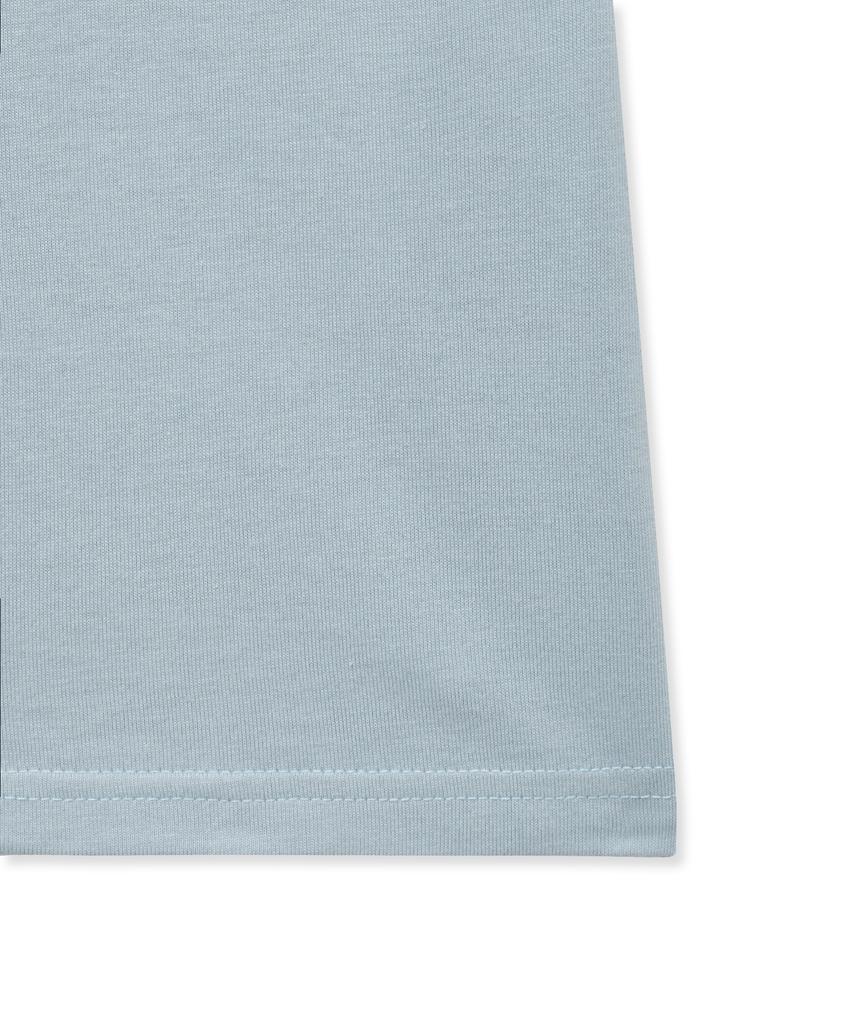 YALE Women'S Stitch Point T-Shirt_Blue Grey