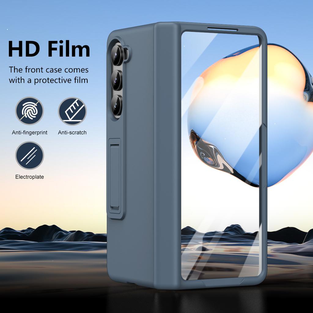Für Samsung Galaxy Z Fold6 5G Hülle Hartes PC Anti-Fall Handyhülle mit Ständer