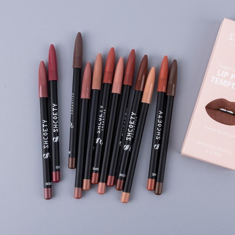 Matte Lipstick Lipliner Suit Nude Color Does Not Fade Lasting Makeup Matte Texture