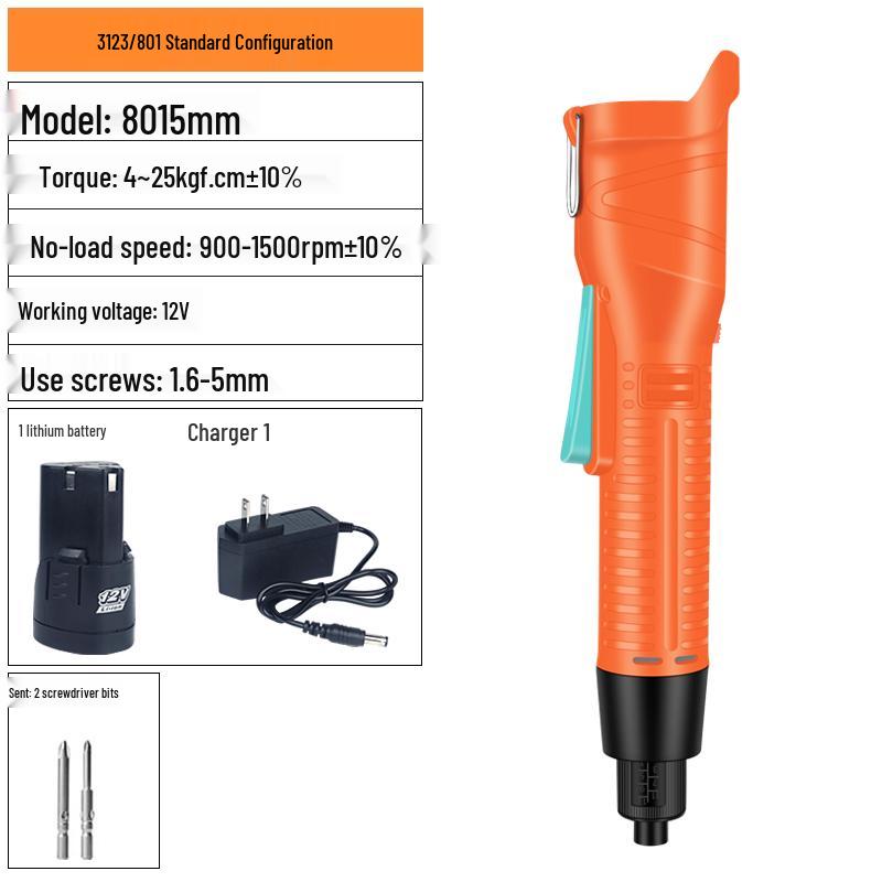 Cordless 12V Rechargeable Mini Electric Screwdriver with Lithium Battery
