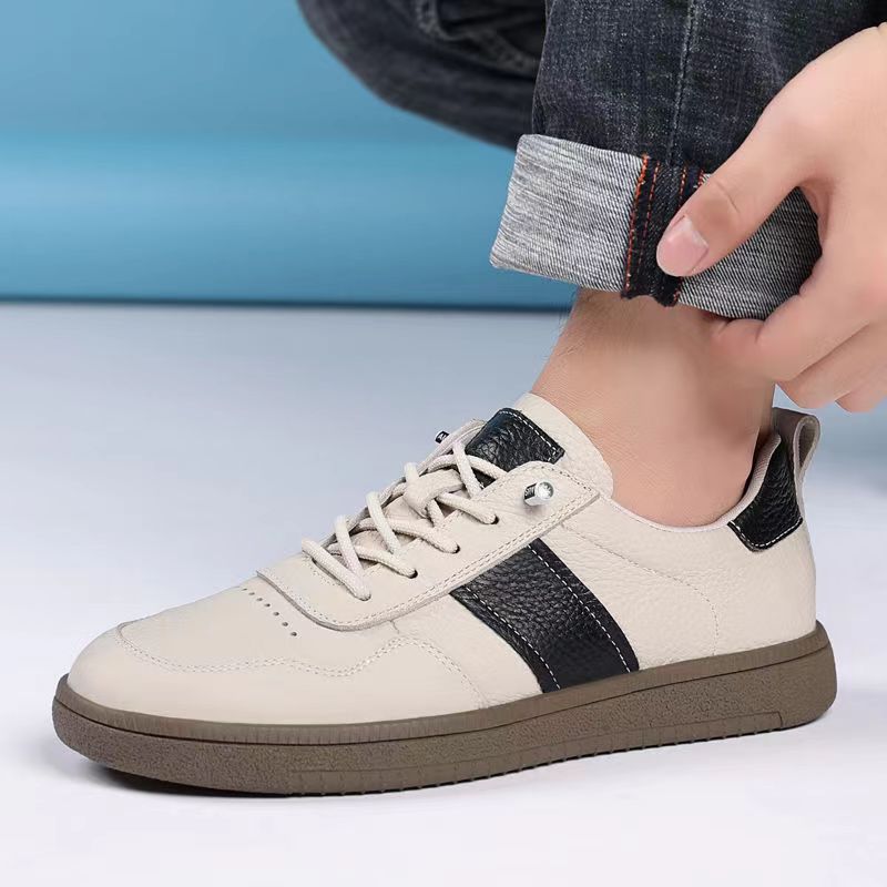 Spring Autumn Mens Sneakers Lace-Up Men's Vulcanize Shoes Male Breathable Skate Shoes Comfortable Outdoor Male Shoes