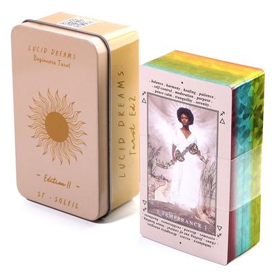 Lucid Dreams Beginners Tarot In A Tin Metal Box Tarot Deck with PDF GuideBook Divination Cards