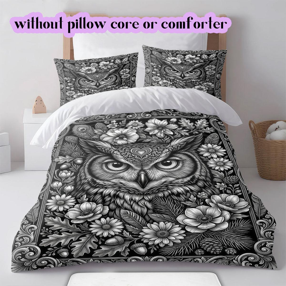 

Black white animals Pattern Bedding,Quilt Set Quilt Cover Pillowcase Home Birthday Gift (1*duvet cover+2*pillowcase,without core) 135x200cm