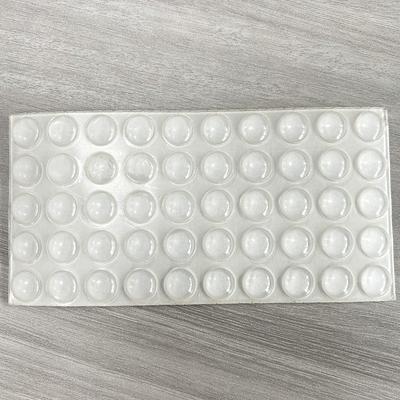 Transparent Self-Adhesive Plastic Bumper Pads, 1/3" Diameter - Noise Reduction & Shock Absorption for Glass, Keyboards, Computers, Water Bottles