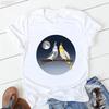 Cute Cockatielsparrot Bird Lovers Print T Shirt Girls Sunflower Flowers Tshirt Unisex Harajuku Kawaii Clothes Summer Tops Tee