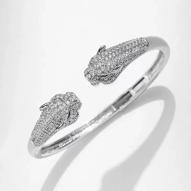 

Elegant Versatile Accessories Bracelet Purple Inlaid Fashionable Micropaved Zirconia Opening Hollow one size(17-20cm)