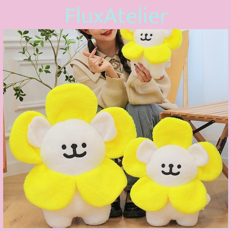 Maltese Sunflower Plush Dog Toy Cartoon Stuffed Animal Doll Decoration Room