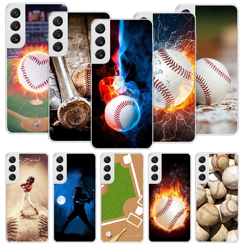 Baseball Sport Phone Case For Samsung Galaxy S26 S25 Edge S24 S23 FE S22 Ultra S21 Plus S20 + Fundas Cover Coque Galaxy S25 S24