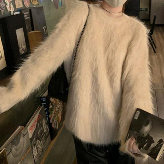 Cozy Mink Velvet Women's Sweater: Thick, Premium Knit for Autumn/Winter - Chic, Relaxed Style
