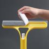 1PC Multi-functional Glass Cleaning Artifact, Cleaning Mirror Double-sided Can Be Brushed and Scraped with Watering Can Three-in-one Glass Scraping