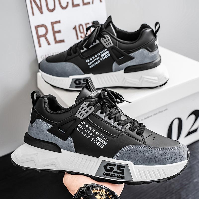 Neue Herren-Casual-Mode-Trend-Board-Schuhe rutschfest und verschleißfest Koreanische Version vielseitige Casual-Board-Schuhe Herrenschuhe