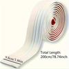 1PC 2m/78.74inch Soft Skirting Board Self-Adhesive Wall Sticker Wall Corner Floor Line Renovation Ugly Decoration Strip