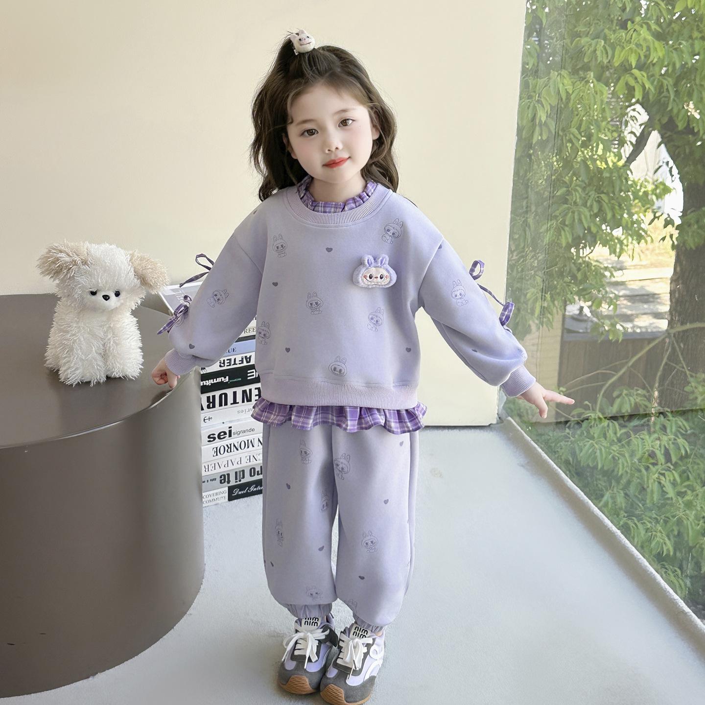 

Осень 2025 Новый Мультяшный Модный Комплект-Двойка для Девочек 90 cm