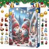 2024 Julnisse Adventskalender Färgglada Pvc-leksaker för Högtidskul Och Glada Överraskningar