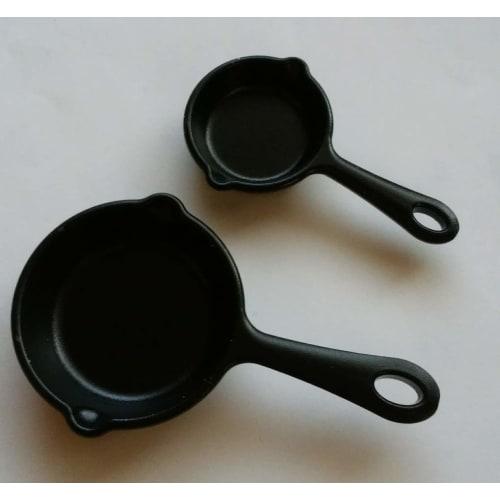 Inomata Measuring Spoon Skillet Black