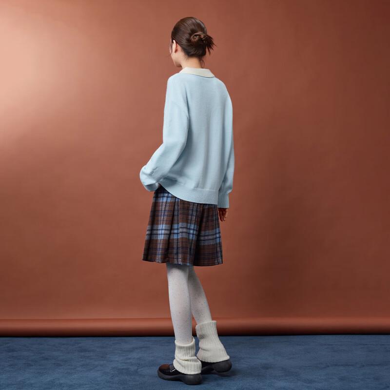 IEF Casual Knitted Lapel Sweatshirt