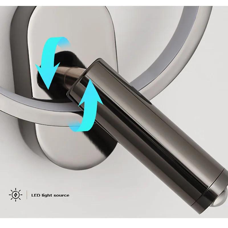 Modern Led Wall Lamp Bedside Sconce for Living Room Bedroom Aisle Stair Balcony Corridor Reading Study Home Decor Light Fixture