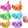 Realistic Axolotl Squeeze Toy, Glitter Stress Relief Fidget Toy for Students Office Workers