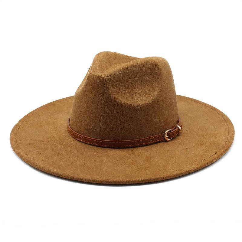 Korean Style Wide Brim Suede Jazz Hat Gentleman S Hat