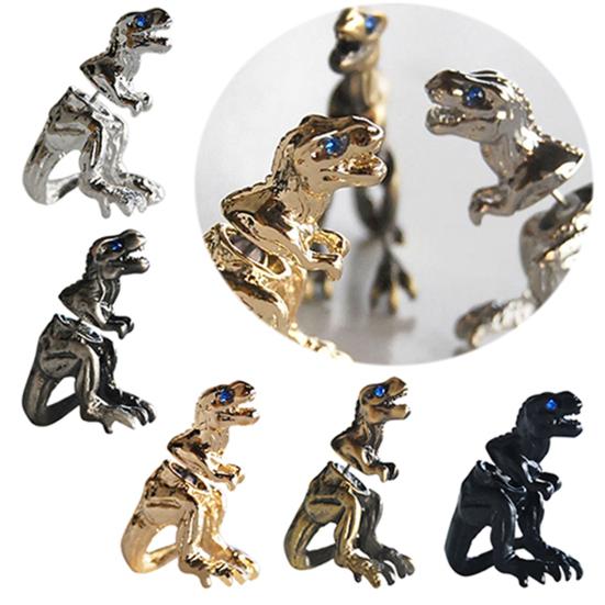 Ear Studs Punk Dinosaur Shape Alloy Exquisite 3D Animal Stud Earrings for Party