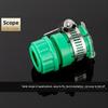 Green ABS Quick Connect Water Hose Faucet Adapter 1/2 3/4 Inch For Washing Machine Sink General Plumbing Connector