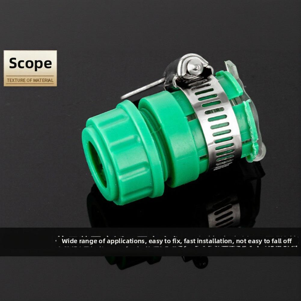 Green ABS Quick Connect Water Hose Faucet Adapter 1/2 3/4 Inch For Washing Machine Sink General Plumbing Connector