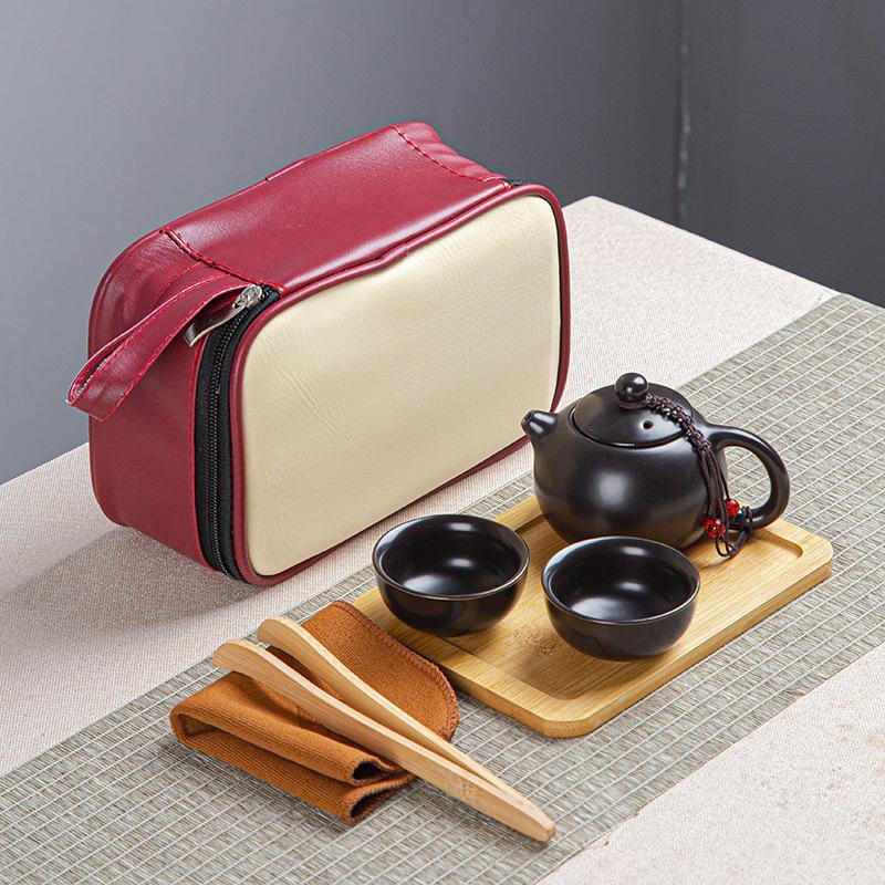 Tragbare Keramik Kuaike Tasse Ein Topf Zwei Tassen Reise Tee Set Haushalt Teekanne Teetasse Kleines Set Geschenke