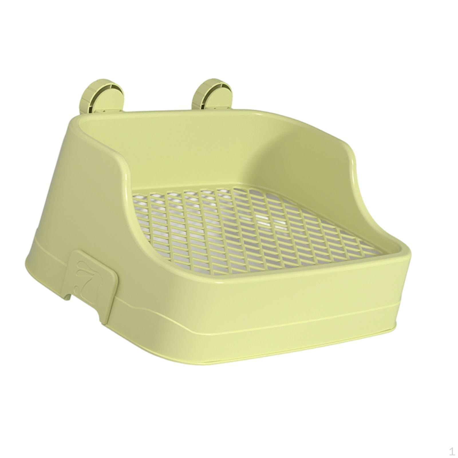 

Туалет для морской свинки, подстилка, легко моется, с высокой перегородкой, уголок для туалета для домашних животных, для хомяка зелёный