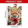 (1pc)Lovely Christmas Animal Blanket Fuzzy Cartoon Blanket for Kids Teens Great New Year Gifts