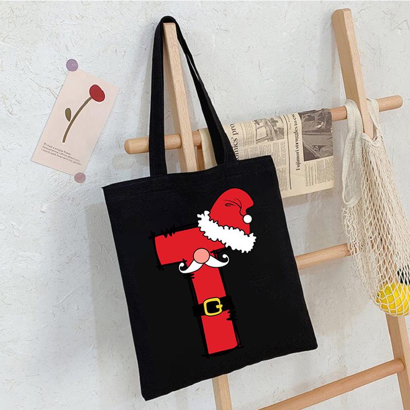 26 Letter Printed Shoulder Bag Commuting To Work Portable Tote Bag