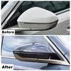 ABS Carbon Fiber Auto Outer Side Door Rearview Mirror / Rear Door Handle Cover Trim For BMW 5 Series G60 2024 2025 Accessories