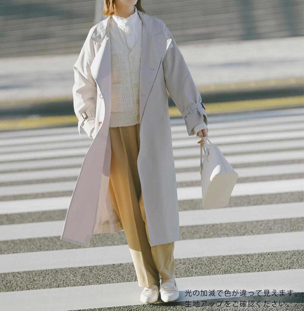 ROPE PICNIC Stand Collar Spring Coat Light Exclusive Women's (GDO13010, Gray) [Web Size 38T]