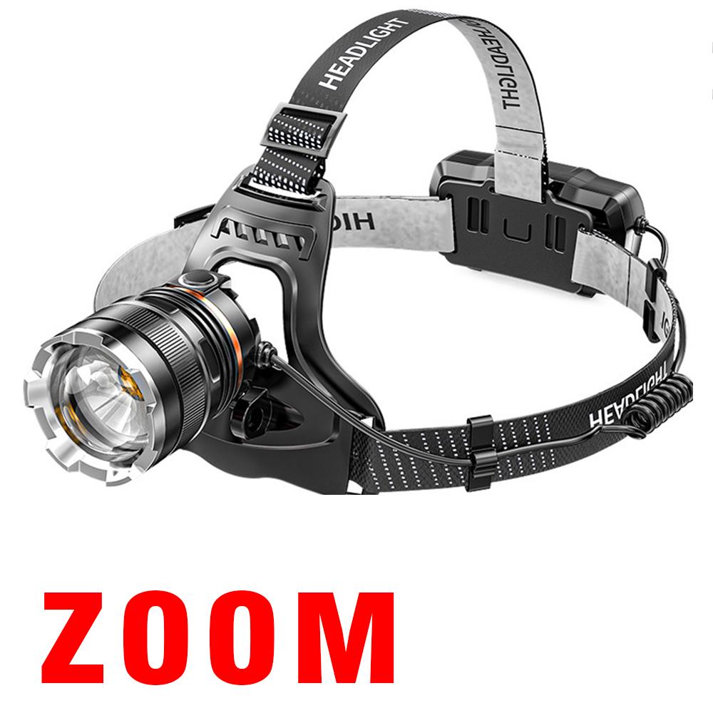 

Мощный светодиодный налобный фонарь XHP70.2 XHP50.2 с зумом, фонарик, фонарик с аккумулятором 18650, USB-аккумулятор для рыбалки