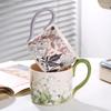 Design Sense Niche Wide Handle Office High Value Water Cup Coffee Cup, Home Couple Breakfast Cup