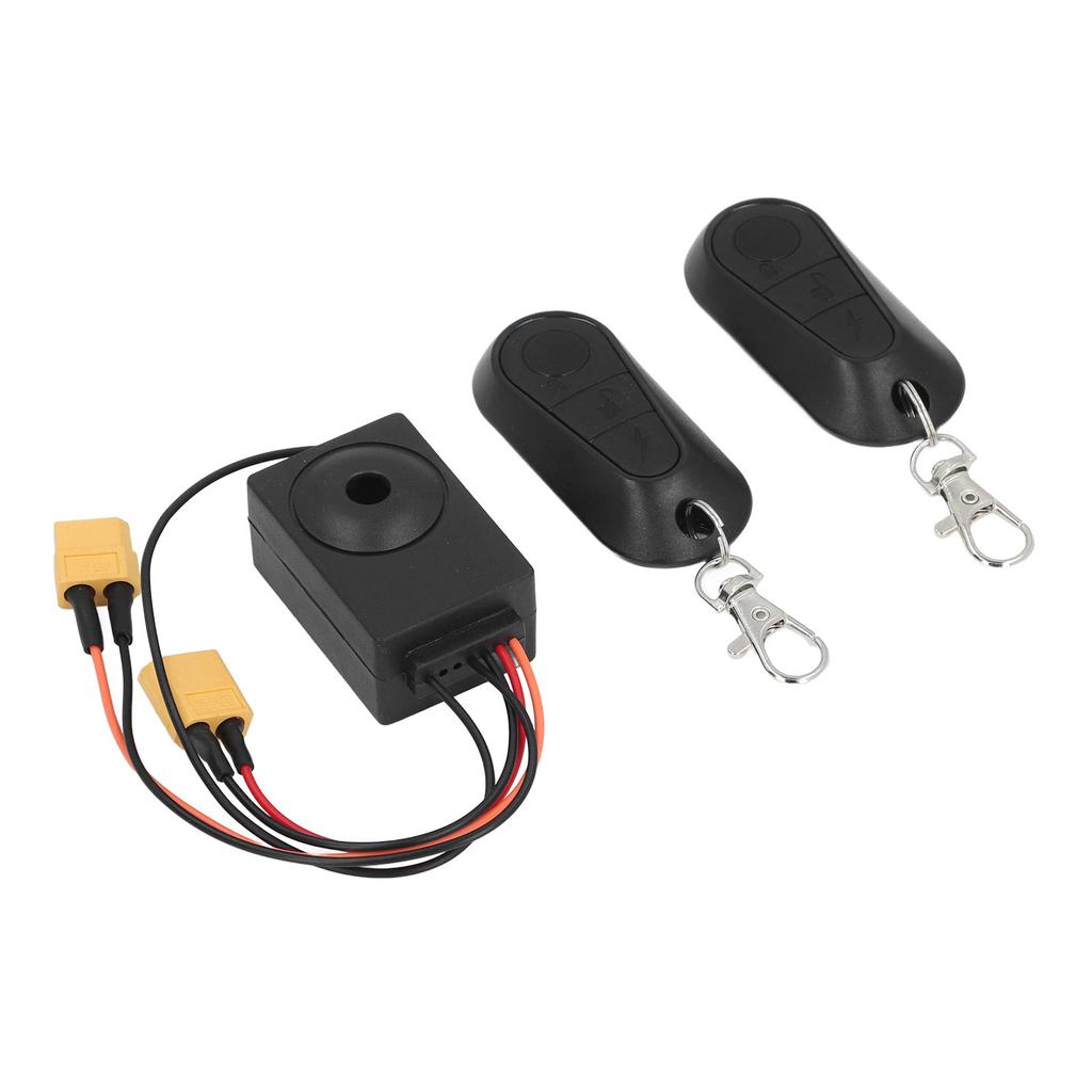 Bike Alarm with 2 Remote 36 To 70V Anti Theft Waterproof Bike Security Alarm System for XT60 Output Port Battery