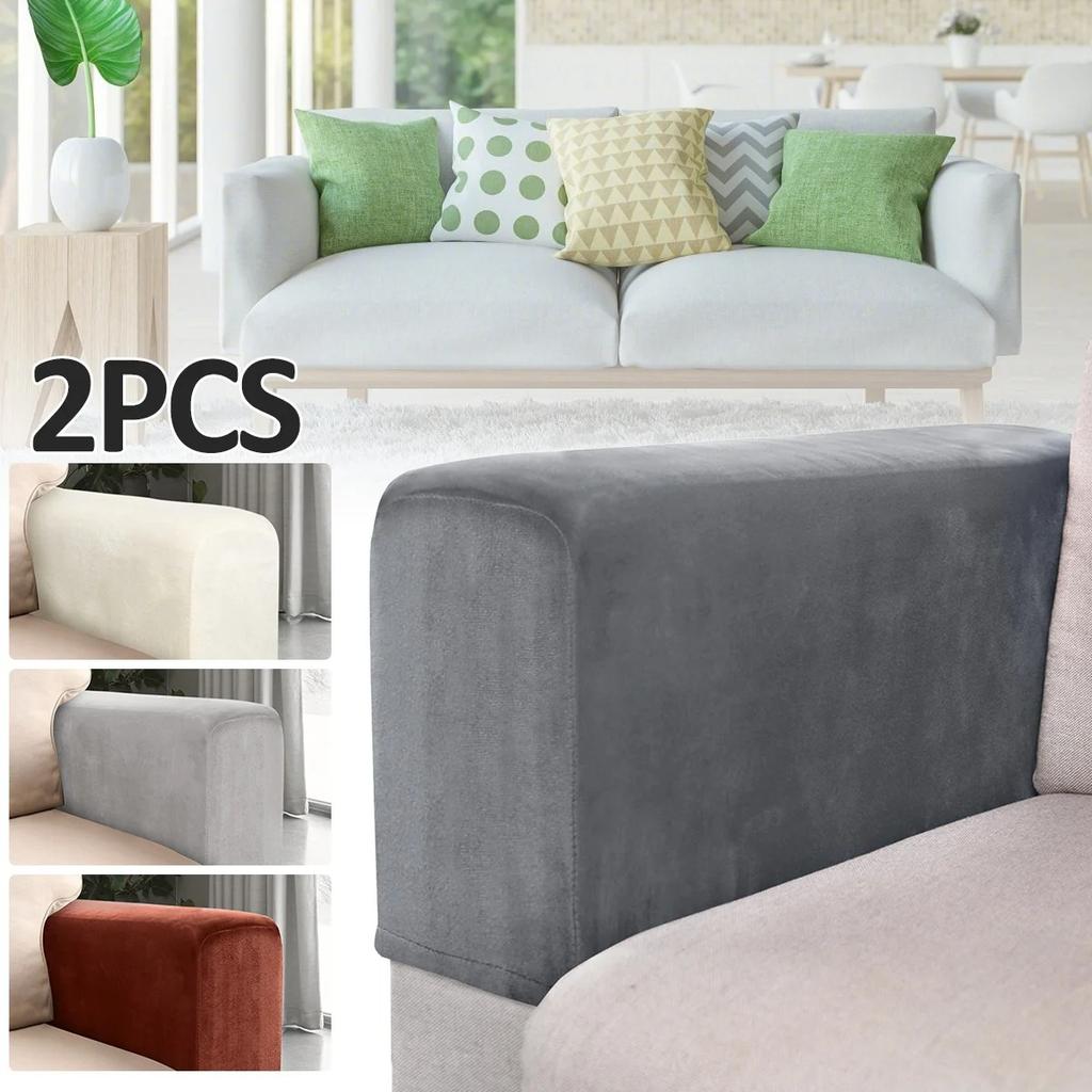 2pcs Armrest Covers Universal Covers Non-Slip Sofa Protector Soft Warm Couch Thickened Furniture for Chair Recliner
