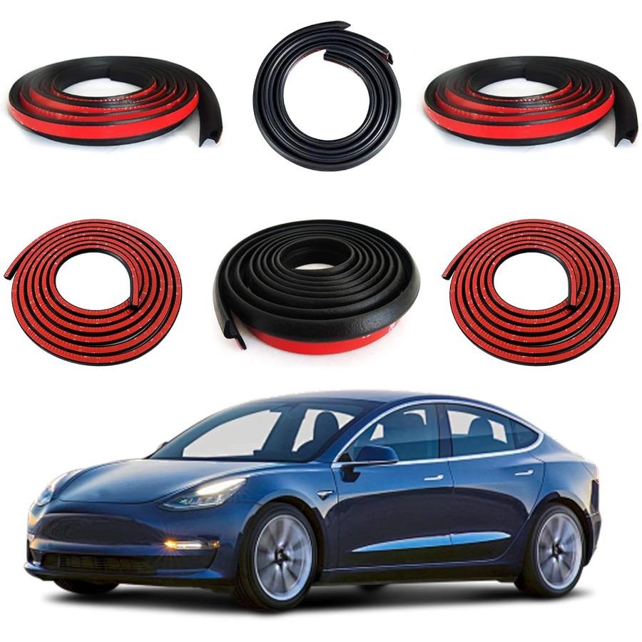 Car Weather Stripping for Tesla Model 3 Car Door Rubber Seal Strip Self Adhesive Auto Soundproofing Weatherstrip for Front Rear