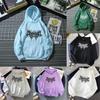 Gothic Style Hooded Sweatshirt For Women With Print Graphic Streetwear Winter Fashion